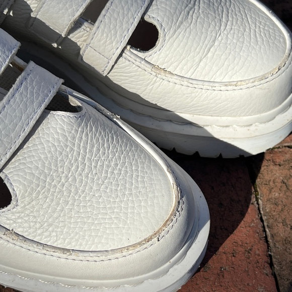 Dr. Martens Freya Triple Strap Mary Jane Shoe in White - Picture 6 of 9